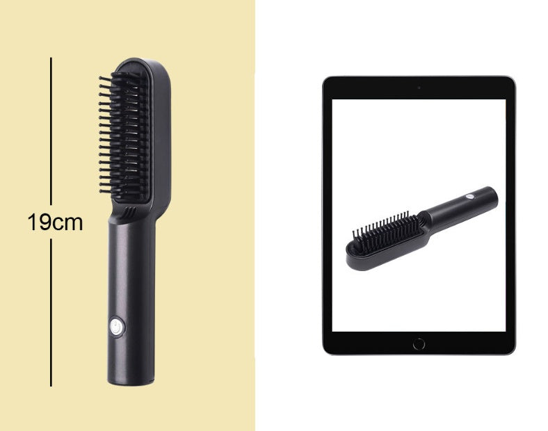 Lisseur de cheveux sans fil avec recharge USB.
