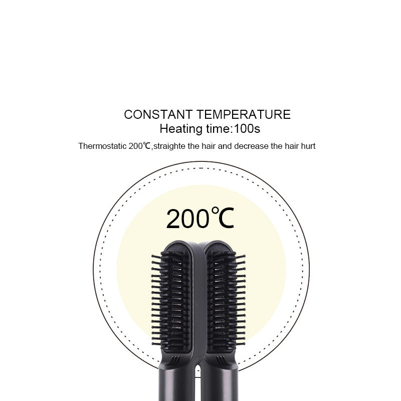 Lisseur de cheveux sans fil avec recharge USB.