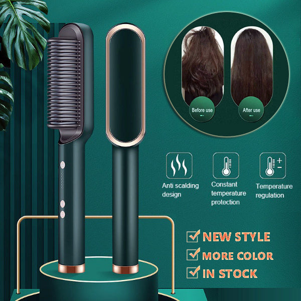 Brosse électrique à double usage pour lisser et boucler les cheveux Les Visionnaires