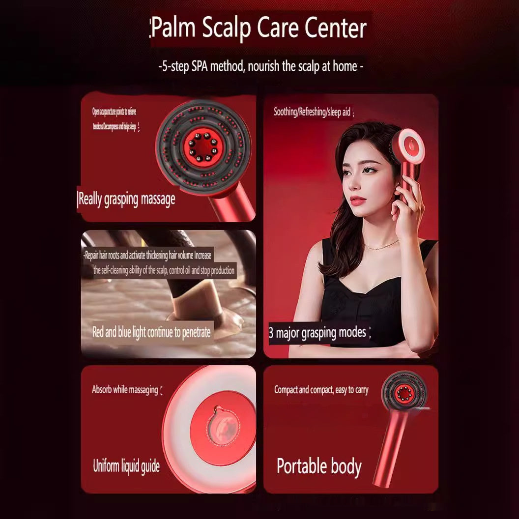 Peigne de Massage du cuir chevelu , dispositif de croissance des cheveux à lumière rouge