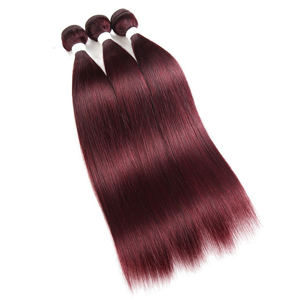 Cheveux raides réel perruque