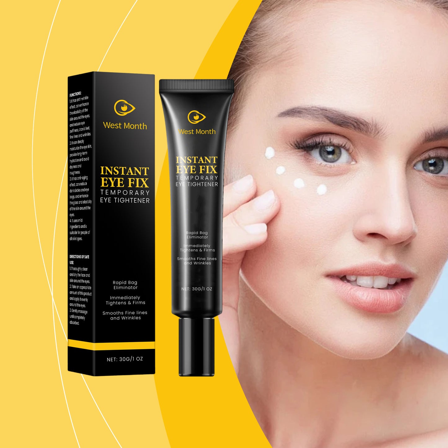 Crème Contour des Yeux Anti-Rides Hydratante