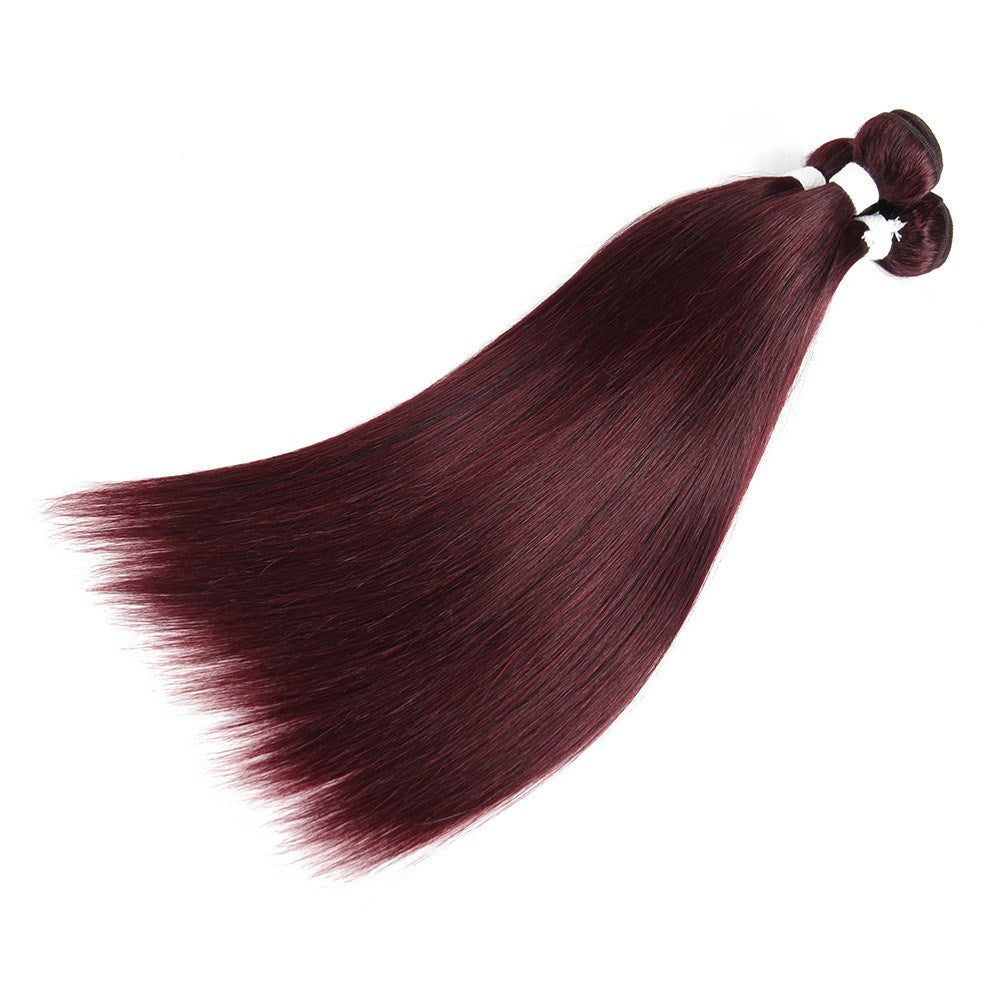 Cheveux raides réel perruque