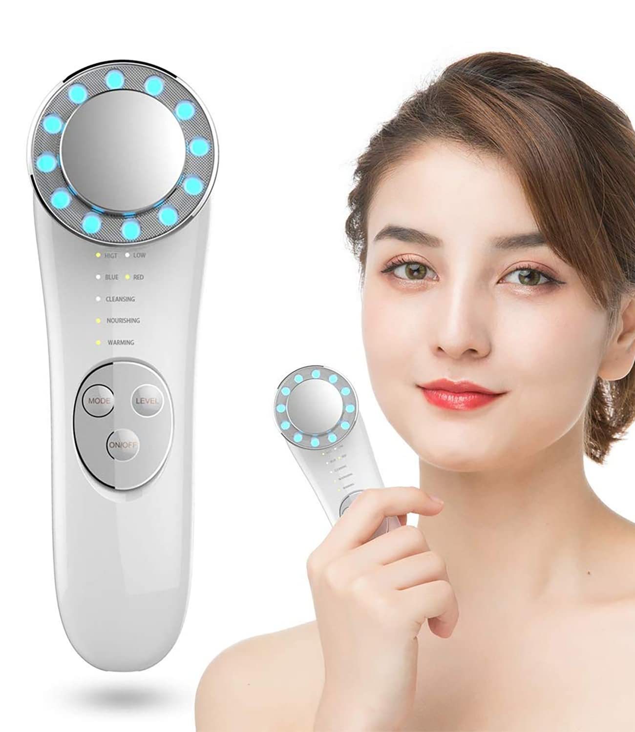 Massage du visage Soins de La Peau Outils 7 Dans 1 Visage De Levage Machine Visage Galvanique Machine Visage Serrage Machine Pour La Peau Haute fréquence Du Visage Machine