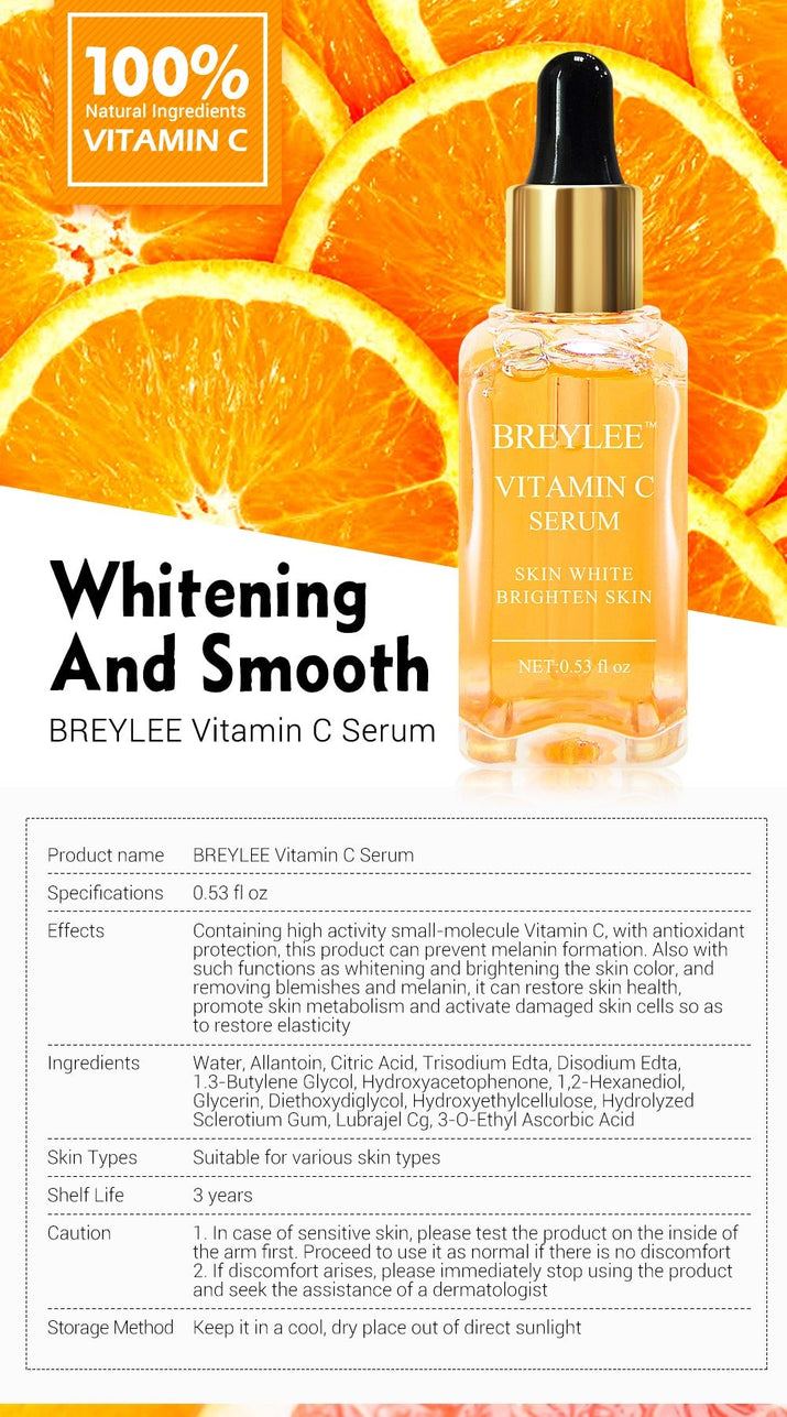 Vitamin C Whitening Serum Brighten Skin Face Skin Care Serum GZE Collagen Peptide Serum - Looks Younger Collagen Serum for Face, Skin Brightening, Heals, and Healthy Skin Les Visionnaires