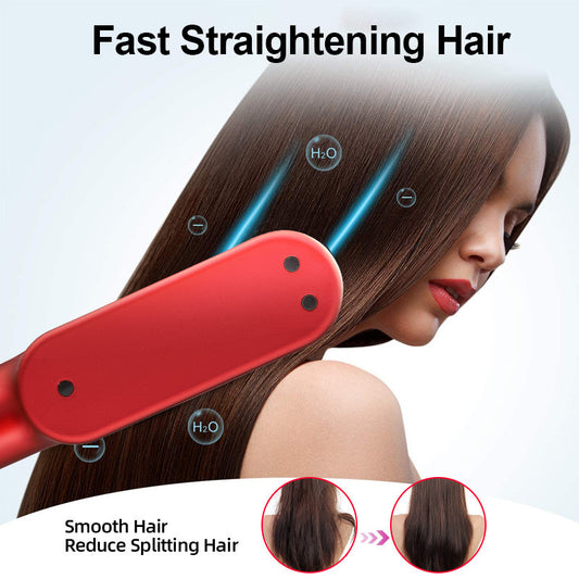 Lisseur de cheveux sans fil avec recharge USB.