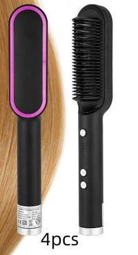Brosse électrique à double usage pour lisser et boucler les cheveux Les Visionnaires