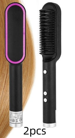 Brosse électrique à double usage pour lisser et boucler les cheveux Les Visionnaires